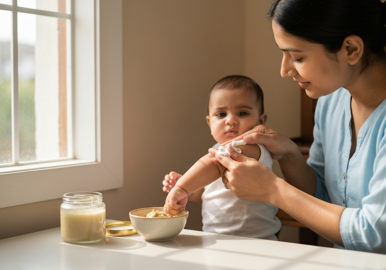 Ayurvedic Remedy vs Cream for Baby Eczema: What's Safe?
