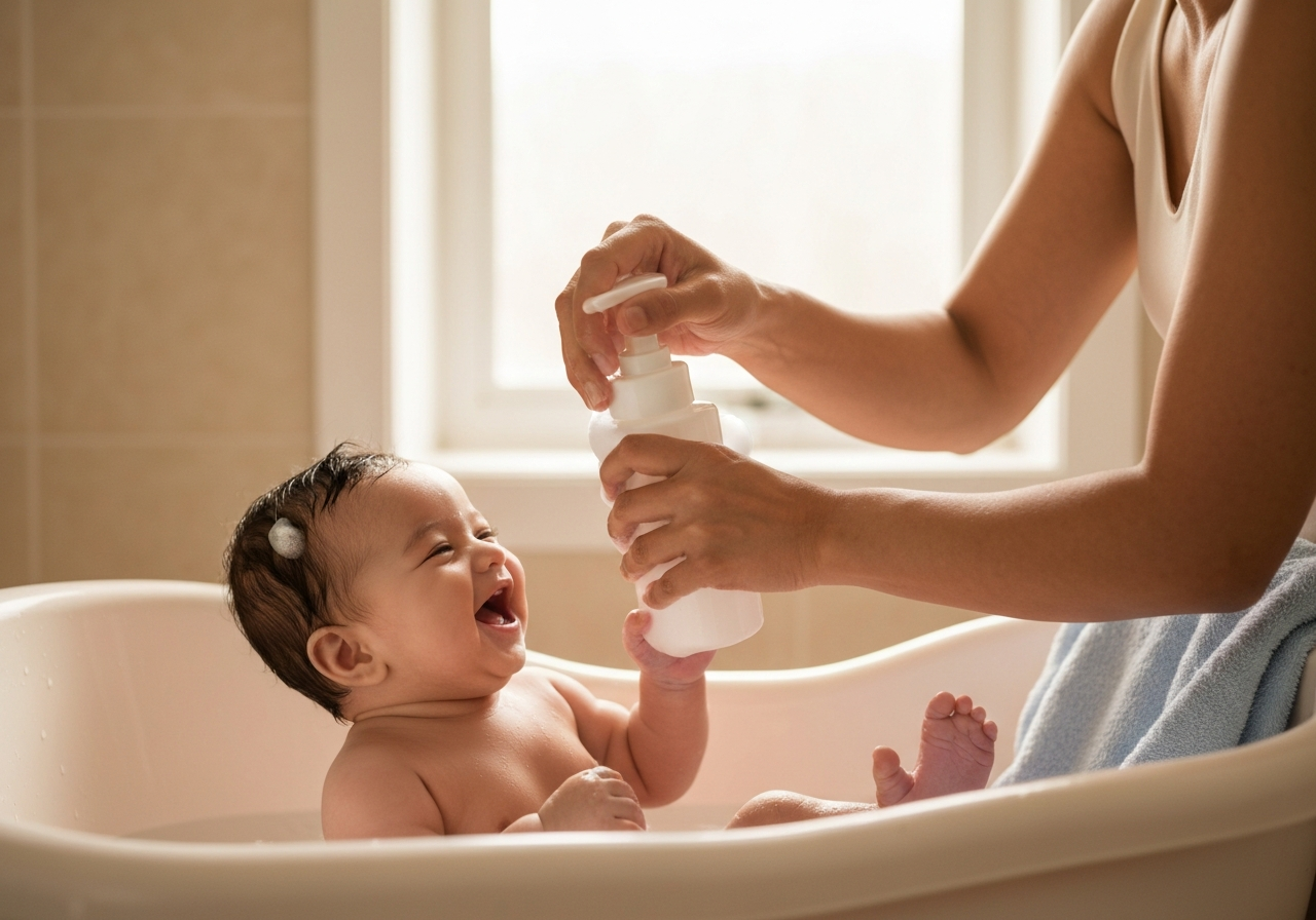 Baby Foam Wash: Is Foam Safe for a Newborn's Skin?