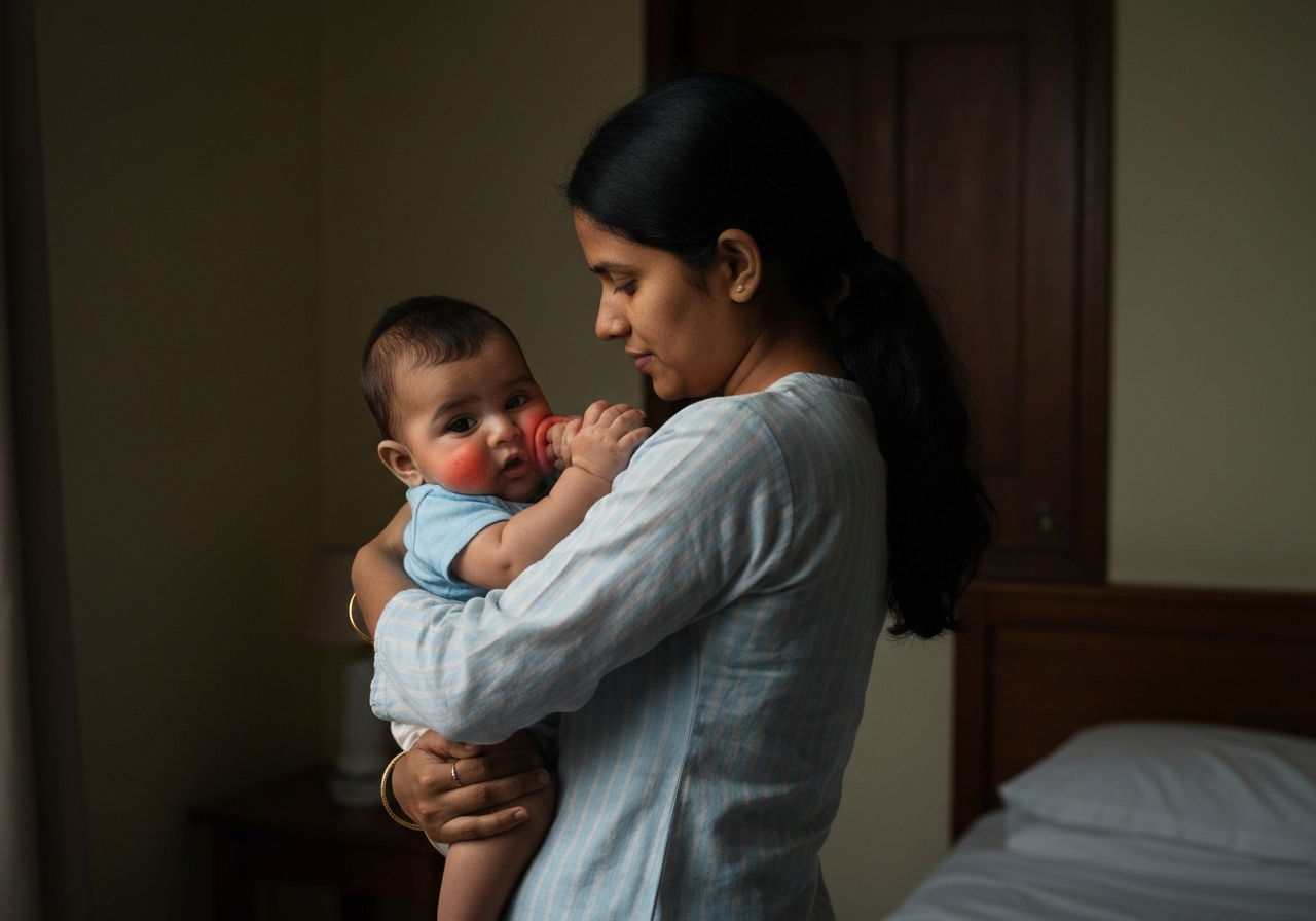 Baby Rubbing Face Raw at Night: Drool, Dry or Eczema?