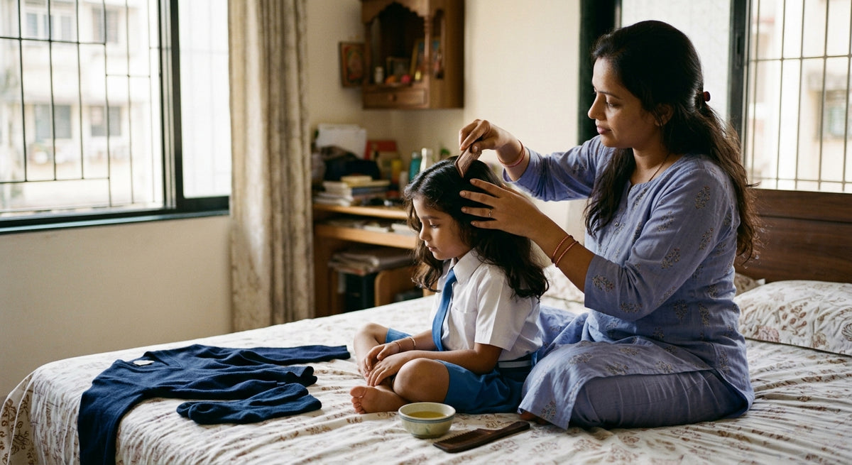 Champi for School Kids: Oiling Without Greasy Buildup