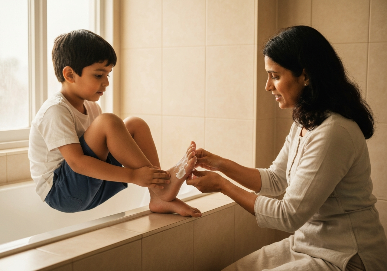 Cracked Heels in Children: Causes and a Nightly Routine