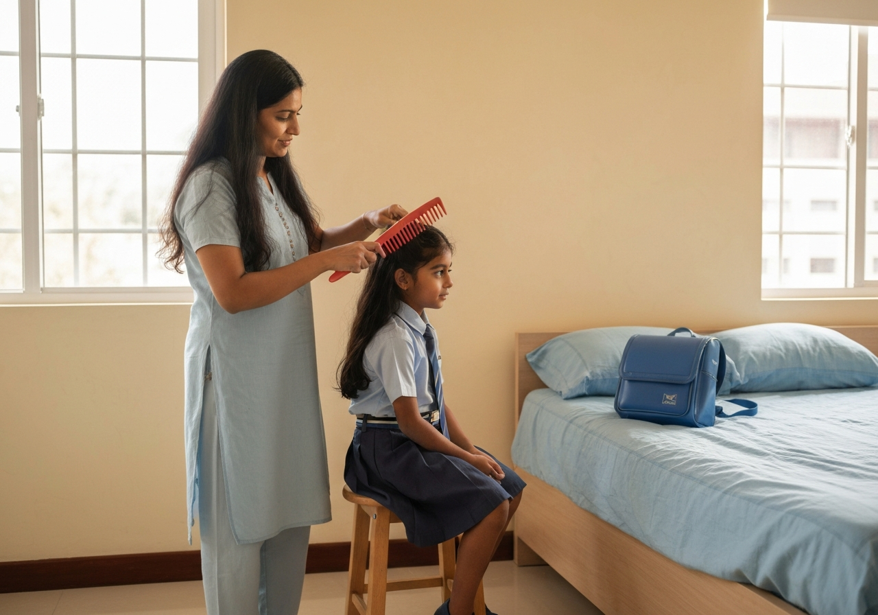 Detangling Long Hair Before School: End the Morning Fight