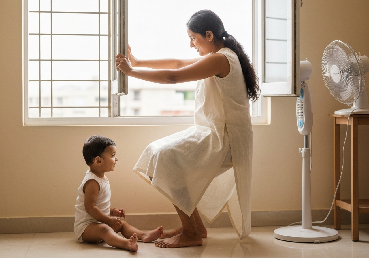 Dressing a Baby for Indian Heat to Avoid Rash
