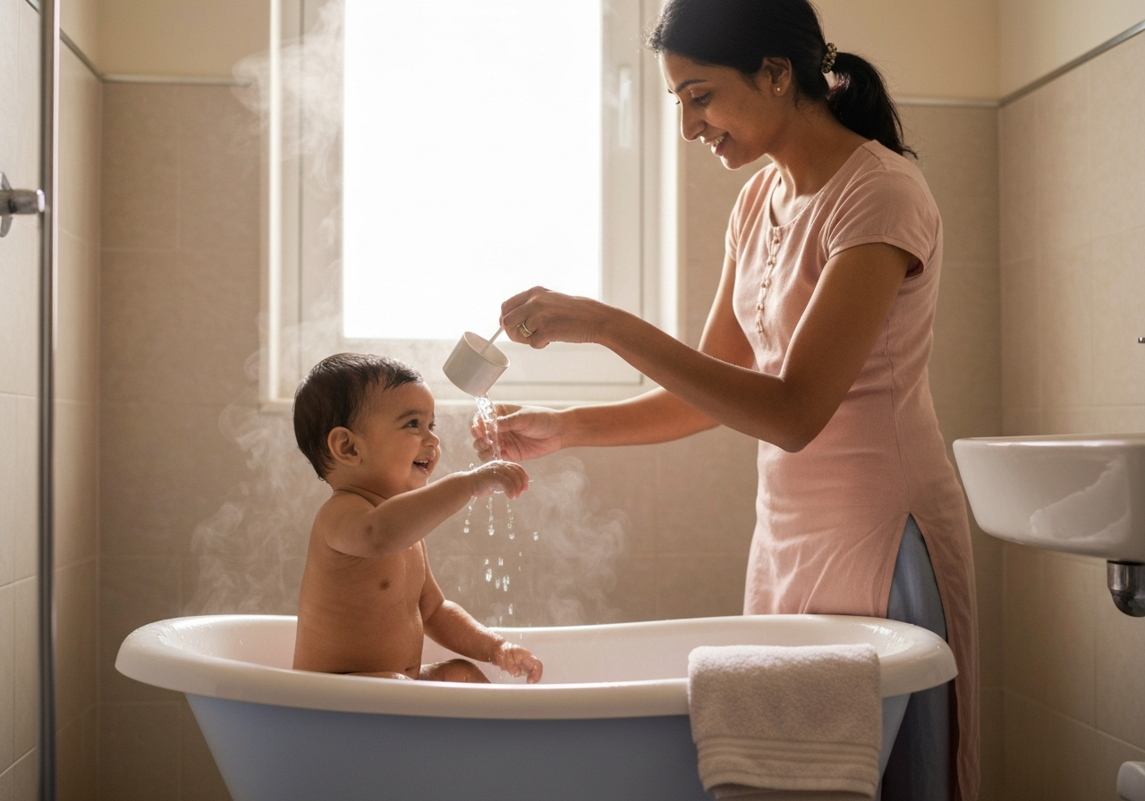 The Evening Bath Routine That Helps Your Baby Sleep