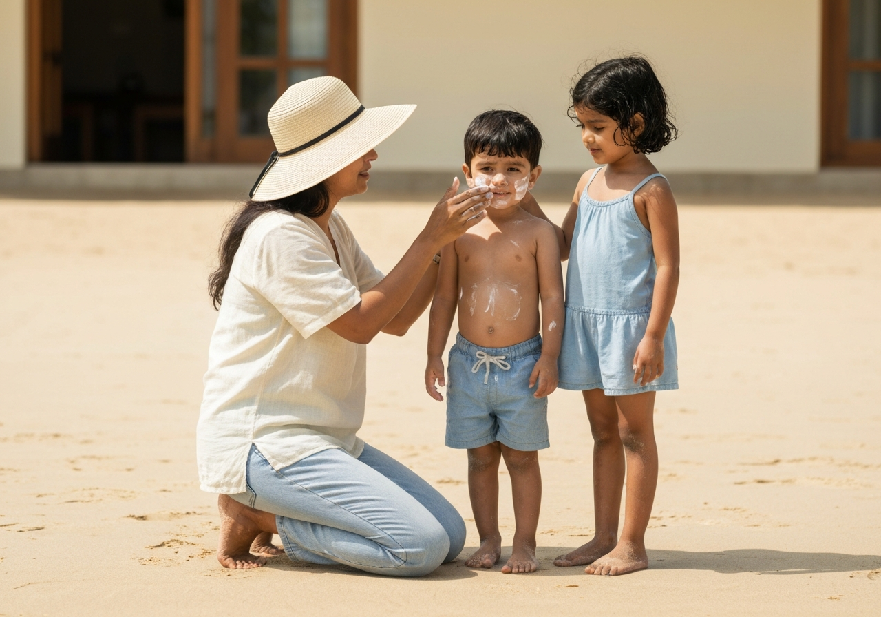 Kids' Sun Protection on Hill & Beach Holidays: Myths vs Facts