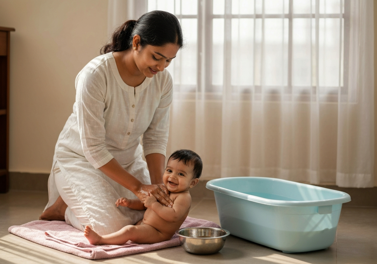 Malish Before or After Bath? The Order for Indian Homes