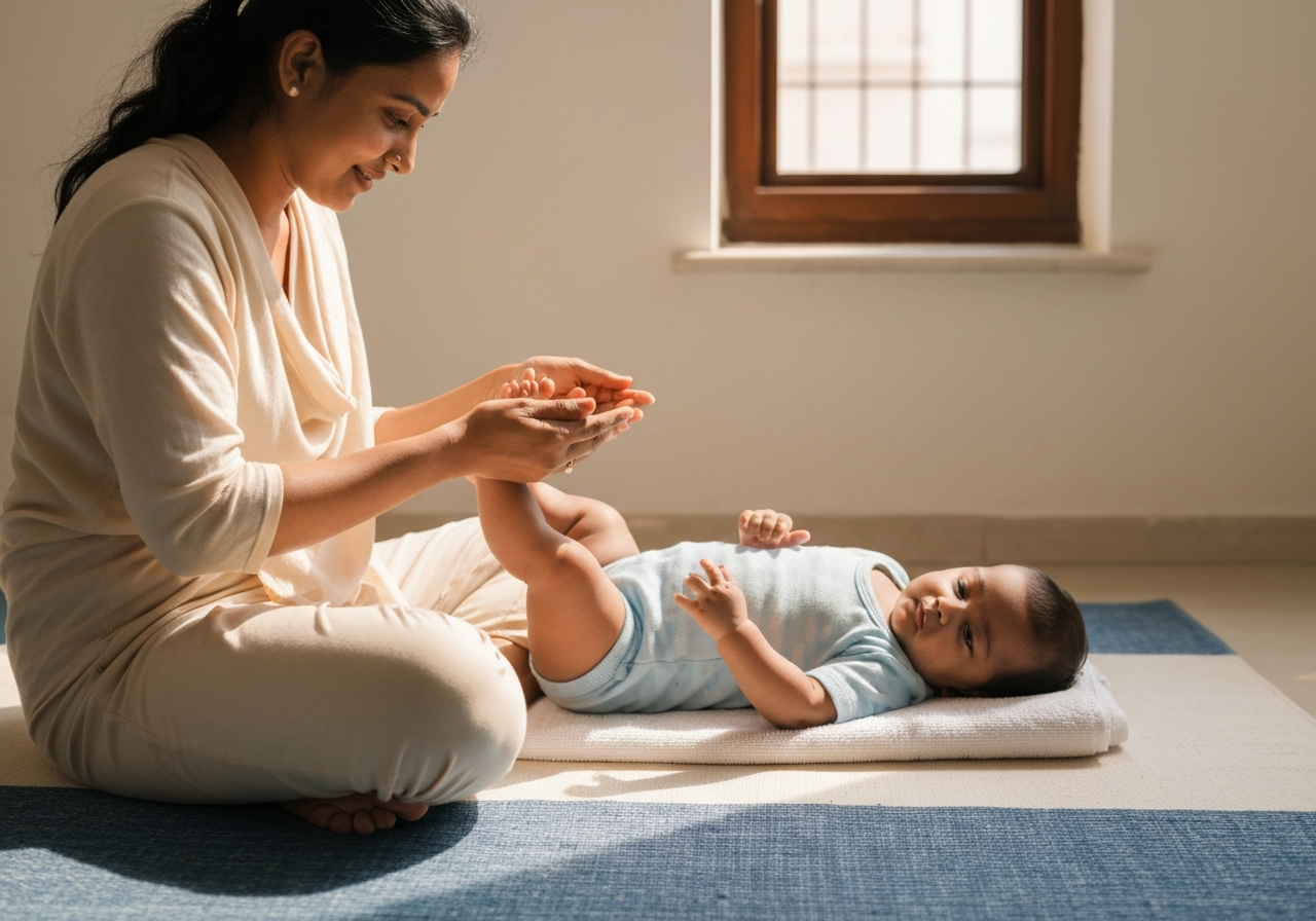 Malish Routine by Age: 0-3, 3-6 and 6-12 Months