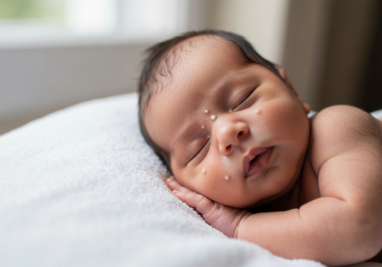 Milia: Those Tiny White Spots on a Newborn's Face