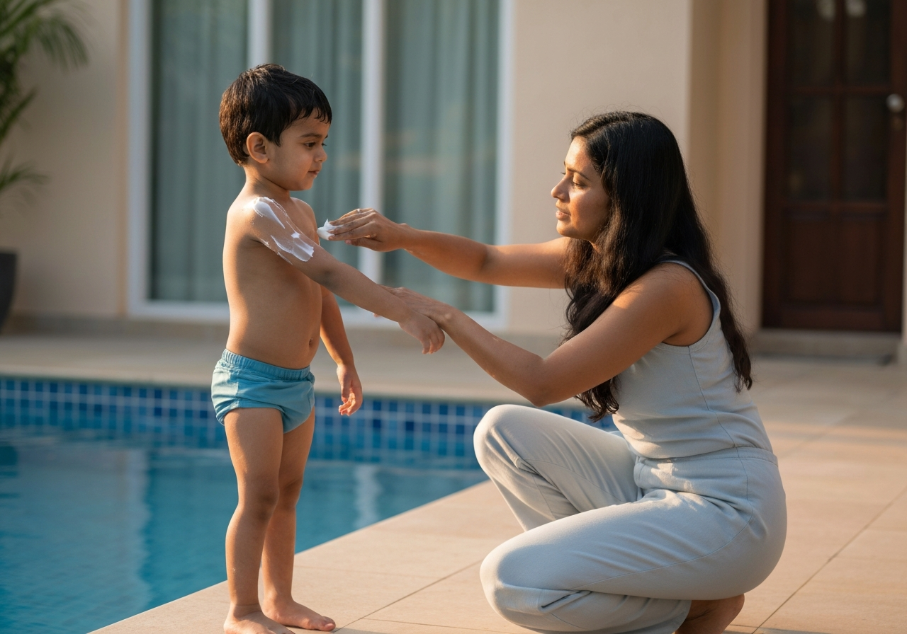 Pre- and Post-Swim Skincare for Kids: Beating Pool Chlorine