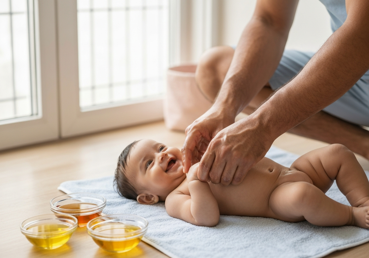 Sesame vs Mustard vs Coconut Oil for Baby Massage