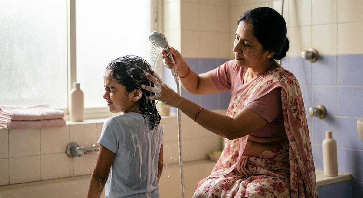 Washing Oil Out of Kids' Hair Without Stripping It