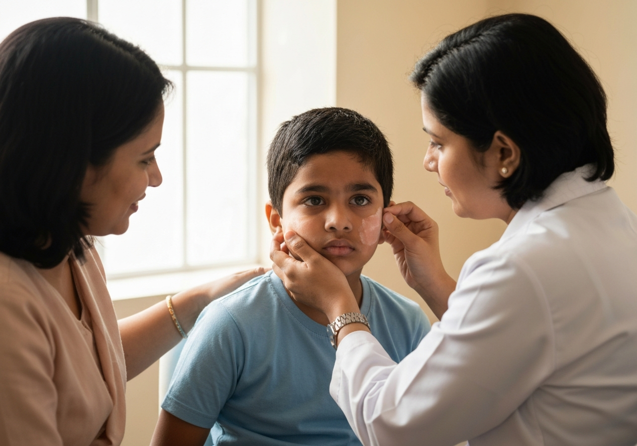 White Patches on Kids: Not Worms, Not Calcium